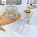 crystal white material with thick bottom honey bottle
