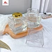 crystal white material with thick bottom honey bottle